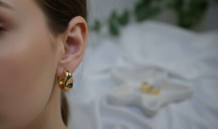 serpentine curve earrings